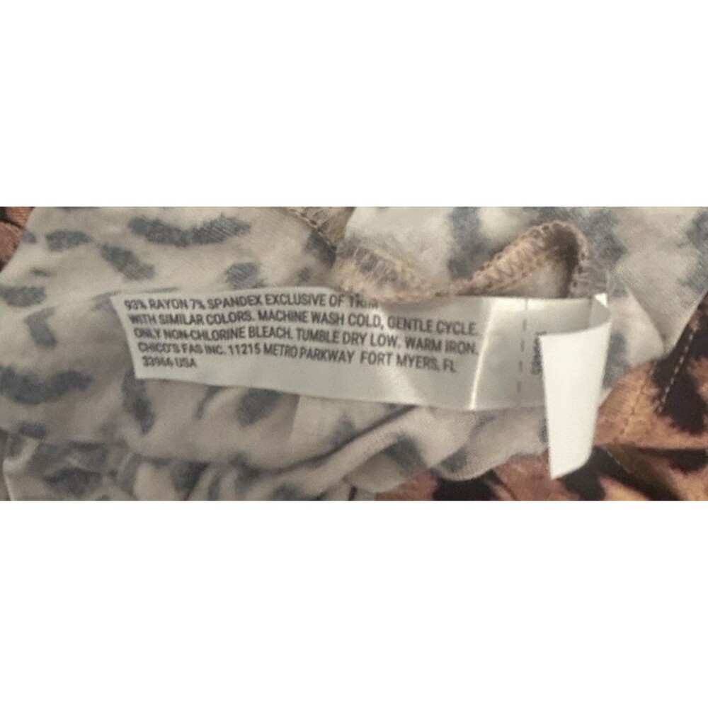 Soma Cool Nights Sleepshirt On The Prowl Mini Black Leopard Print XXL (20/22) - Picture 8 of 8